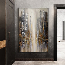 Load image into Gallery viewer, 100% Hand Painted  Fall View Brown Abstract Painting  Modern Art Picture For Living Room Modern Cuadros Canvas Art High Quality