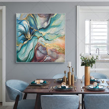Load image into Gallery viewer,   100% Hand Painted Fantasy Color Green Abstract Painting  Modern Art Picture For Living Room Modern Cuadros Canvas Art High Quality