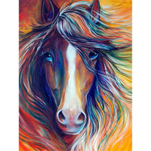 Load image into Gallery viewer, DIY 5D Full Diamond Painting Horse Cross Stitch Animal Diamond Embroidery Full Round Drill Home Decor Gift - SallyHomey Life's Beautiful