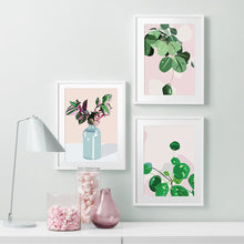 Load image into Gallery viewer, Green Radish Plant Grass Scandinavian Wall Art Print Canvas Painting Nordic Posters And Prints Wall Pictures For Living Room - SallyHomey Life's Beautiful