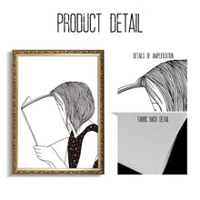 Load image into Gallery viewer, Girl Portrait Book Minimalist Black White Wall Art Print Canvas Painting Nordic Posters And Prints Wall Pictures For Living Room - SallyHomey Life's Beautiful