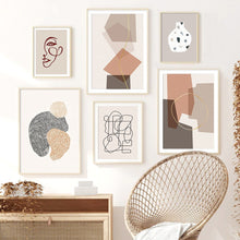 Load image into Gallery viewer, Abstract Geometric Graphic Scandinavia Canvas Painting Wall Art Picture Poster Print Gallery Living Room Home Decoration Unframe - SallyHomey Life's Beautiful