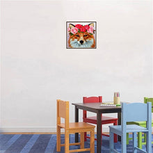 Load image into Gallery viewer, DIY 5D Diamond Painting Cat In Flower Wreath Diamond Embroidery Cross Stitch Animal Mosaic Full Round Rhinestones Home Decor - SallyHomey Life's Beautiful