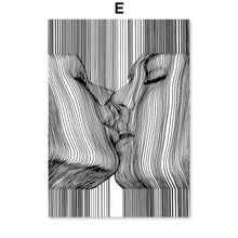 Load image into Gallery viewer, Kiss -Wall Art Canvas Painting Nordic Posters And Prints Wall Pictures For Living Room Decor - SallyHomey Life's Beautiful