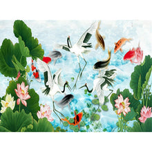 Load image into Gallery viewer, DIY 5D Diamond Painting Crane Animal Mosaic Cross Stitch Full Round Drill Diamond Embroidery Rhinestones Picture Decor Home