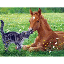 Load image into Gallery viewer, DIY 5D Diamond Painting Horse In Running Diamond Embroidery  Cross Stitch Kits Animal Mosaic Rhinestones Wall Sticker Home Decor - SallyHomey Life's Beautiful