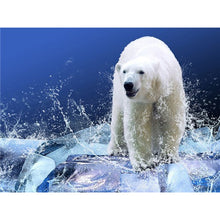 Load image into Gallery viewer, DIY 5D Diamond Painting Polar Bear Full Round Drill Diamond Embroidery Cross Stitch Mosaic Animal Picture Rhinestone Home Decor - SallyHomey Life's Beautiful