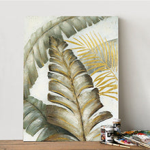 Load image into Gallery viewer, 100% Hand Painted Abstract leaves Art Oil Painting On Canvas Wall Art Frameless Picture Decoration For Live Room Home Decor Gift