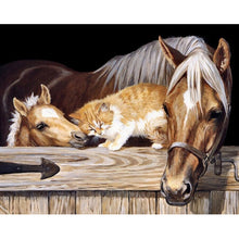 Load image into Gallery viewer, 5D Diamond Painting Farm Animal Truck Dog Cat Cow Diamond Embroidery Cross Stitch Mosaic DIY Full Round Rhinestone Home Decor - SallyHomey Life's Beautiful