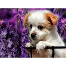 Load image into Gallery viewer, 5D Diamond Painting Dog Cute Pet Cross Stitch Animal Diamond Embroidery Mosaic Full Round Drill Rhinestone Decor Home - SallyHomey Life's Beautiful