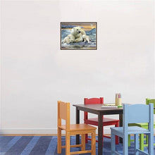 Load image into Gallery viewer, DIY 5D Diamond Painting Polar Bear Full Round Drill Diamond Embroidery Cross Stitch Mosaic Animal Picture Rhinestone Home Decor - SallyHomey Life's Beautiful