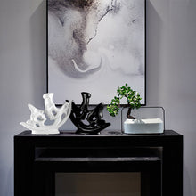 Load image into Gallery viewer, Modern Ceramic White Black Kissing Couple Ornaments Hotel Living room Table Lover Figurines Crafts Home Furnishing Decoration