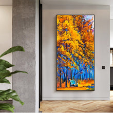 Load image into Gallery viewer, 100% Hand Painted Abstract Golden Grove Painting On Canvas Wall Art Frameless Picture Decoration For Live Room Home Decor Gift