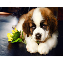 Load image into Gallery viewer, DIY 5D Diamond Painting dog Animal Cross Stitch Diamond Embroidery full round drill Rhinestones art Wall Sticker home decor