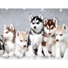 Load image into Gallery viewer, DIY 5D Diamond Painting Dog Diamond Embroidery Farm Animal Cross Stitch Kit Full Round Drill Mosaic Wall Sticker Gift