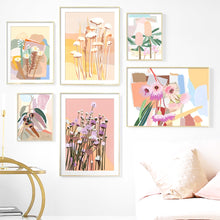 Load image into Gallery viewer, Abstract Leaves Collage Flower Nursery Wall Art Canvas Painting Nordic Posters And Prints Wall Pictures For Living Room Decor - SallyHomey Life's Beautiful