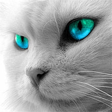 Load image into Gallery viewer, DIY 5D Diamond Painting Cat Face Animal Mosaic Diamond Embroidery Cross Stitch Full Round Rhinestone Art Wall Sticker Home Decor - SallyHomey Life's Beautiful