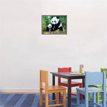 Load image into Gallery viewer, 5D Diamond Painting Panda Green Bamboo Animal Round Full Drill Cartoon Children DIY Mosaic Embroidery Cross Stitch Rhinestone