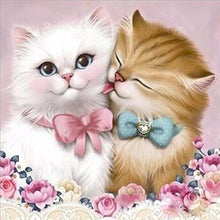 Load image into Gallery viewer, DIY 5D Diamond Painting Cat Animal Mosaic Diamond Embroidery Flower Cross Stitch Full Round Drill Rhinestones Gift Home Decor - SallyHomey Life's Beautiful