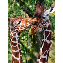 Load image into Gallery viewer, 5D Diamond Painting Cross Stitch DIY Giraffe Full Round Drill Daimond Embroidery Rhinestone Kits Mosaic Animal Wall Art - SallyHomey Life's Beautiful