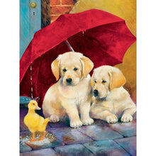 Load image into Gallery viewer, DIY 5D Diamond Painting Golden Retriever Dog Full Round Drill Cross Stitch Diamond Embroidery Animal Mosaic Rhinestones Decor