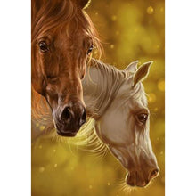 Load image into Gallery viewer, 5D Diamond Painting Horse Animal Mosaic Diamond Embroidery Full Round Drill Cross Stitch DIY Rhinestones Home Decor - SallyHomey Life's Beautiful