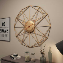 Load image into Gallery viewer, Unique Nordic Iron Art Hanging Wall Clock Modern Mute Clocks Large Clocks For Living Room Mediterranean Style Home Decor - SallyHomey Life's Beautiful