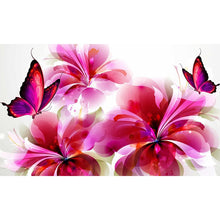 Load image into Gallery viewer, DIY 5D Diamond Painting Butterfly Flower Full Round Rhinestone Diamond Embroidery Animal Mosaic Cross Stitch Kits Decor Home
