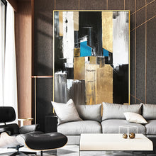 Load image into Gallery viewer, 100% Hand Painted Abstract golden Art Oil Painting On Canvas Wall Art Frameless Picture Decoration For Live Room Home Decor Gift
