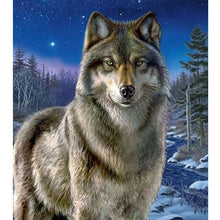 Load image into Gallery viewer, DIY Tiger 5D Diamond Painting Wolf Diamond Embroidery Rhinestones Mosaic Animal Cross Stitch Panda Full Round Drill Home Decor - SallyHomey Life's Beautiful