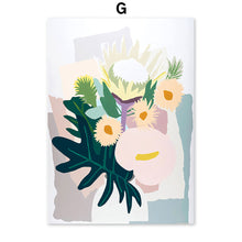Load image into Gallery viewer, Abstract Leaves Collage Flower Nursery Wall Art Canvas Painting Nordic Posters And Prints Wall Pictures For Living Room Decor - SallyHomey Life's Beautiful