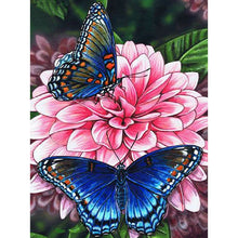 Load image into Gallery viewer, DIY 5D Diamond Painting Flower Butterfly Diamond Embroidery Animal Cross Stitch Full Round Drill Rhinestone Decor Home Art Wall