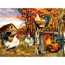 Load image into Gallery viewer, 5D Diamond Painting Farm Animal Truck Dog Cat Cow Diamond Embroidery Cross Stitch Mosaic DIY Full Round Rhinestone Home Decor - SallyHomey Life's Beautiful