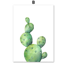 Load image into Gallery viewer, Monstera Cactus Leaves Tropical Plants Wall Art Canvas Painting Nordic Posters And Prints Wall Pictures For Living Room Decor - SallyHomey Life's Beautiful