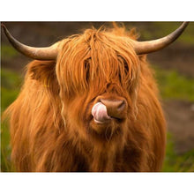 Load image into Gallery viewer, DIY 5D Diamond Painting Animal Highland Cow Diamond Embroidery Cross Stitch Craft Kit Full Round Rhinestone Mosaic Wall Sticker - SallyHomey Life's Beautiful