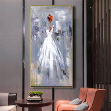 Load image into Gallery viewer, 100% Hand Painted Abstract Romantic Oil Painting On Canvas Wall Art Frameless Picture Decoration For Live Room Home Decor Gift