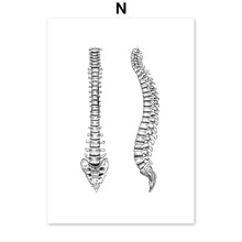 Load image into Gallery viewer, Skeleton Muscle Fingers Eye Black And White Anatomy Wall Art Canvas Painting Nordic Posters And Prints Wall Pictures Decor - SallyHomey Life's Beautiful