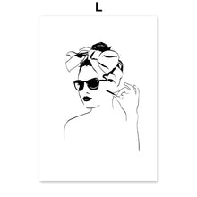 Load image into Gallery viewer, Fashion Sexy Girl High Heels Black White Wall Art Canvas Painting Nordic Posters And Prints Wall Pictures For Living Room Decor - SallyHomey Life's Beautiful
