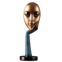 Load image into Gallery viewer, Modern Human Meditators Abstract Lady Face Character Resin Statues Sculpture Art Crafts Figurine Home Decorative Display
