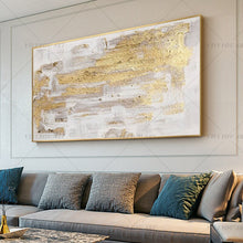 Load image into Gallery viewer,   100% Hand Painted Black Gray Shining Block Painting  Modern Art Picture For Living Room Modern Cuadros Canvas Art High Quality