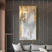 Load image into Gallery viewer, Bright luxury gold foil decorative oil painting handpainted abstract oil painting modern living room Bedroom Home Decor