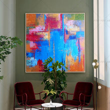 Load image into Gallery viewer,   100% Hand Painted Bright Golden Gray Abstract Painting  Modern Art Picture For Living Room Modern Cuadros Canvas Art High Quality