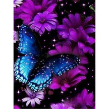 Load image into Gallery viewer, DIY 5D Diamond Painting Flower Butterfly Diamond Embroidery Animal Cross Stitch Full Round Drill Rhinestone Decor Home Art Wall