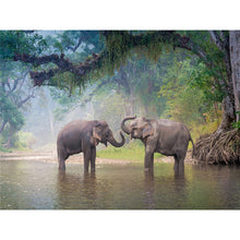 Load image into Gallery viewer, DIY 5D Diamond Painting Elephant Family Diamond Embroidery Animal Cross Stitch Mosaic Rhinestones Wall Sticker Decor Gift - SallyHomey Life's Beautiful