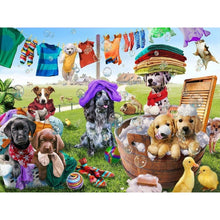 Load image into Gallery viewer, DIY 5D Diamond Painting Dog Diamond Embroidery Farm Animal Cross Stitch Kit Full Round Drill Mosaic Wall Sticker Gift