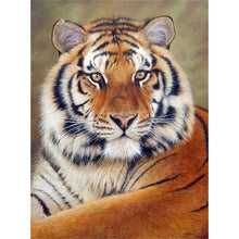 Load image into Gallery viewer, 5D DIY Diamond Painting Tiger Cross Stitch Full Round Drill Mosaic Animal Diamond Embroidery Manual Art Gift Home Decor Wall - SallyHomey Life's Beautiful