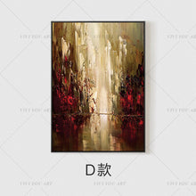 Load image into Gallery viewer, 100% Hand Painted  Fall View Brown Abstract Painting  Modern Art Picture For Living Room Modern Cuadros Canvas Art High Quality