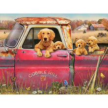 Load image into Gallery viewer, DIY 5D Diamond Painting Dog Diamond Embroidery Golden Retriever Dogs Animal Mosaic Cross Stitch Full Round Rhinestone Child Gift - SallyHomey Life's Beautiful