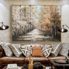 Load image into Gallery viewer, 100% Hand Painted Abstract Woods Art Oil Painting On Canvas Wall Art Frameless Picture Decoration For Live Room Home Decor Gift