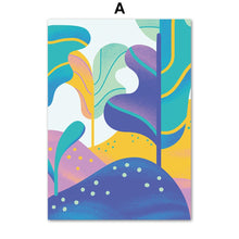 Load image into Gallery viewer, Fashion Girl Mountain Abstract Modern Art Wall Art Canvas Painting Nordic Posters And Prints Wall Pictures For Living Room Decor - SallyHomey Life's Beautiful